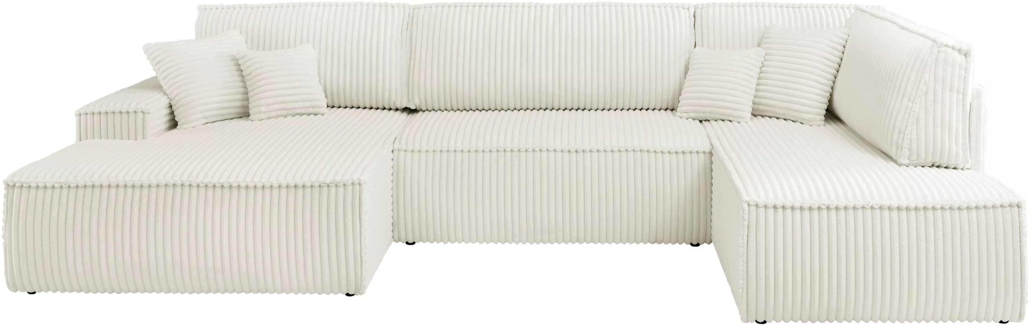 andas Wohnlandschaft "FINNLEY U-Form XXL 329 cm, Schlafsofa, Schlaffunktion günstig online kaufen