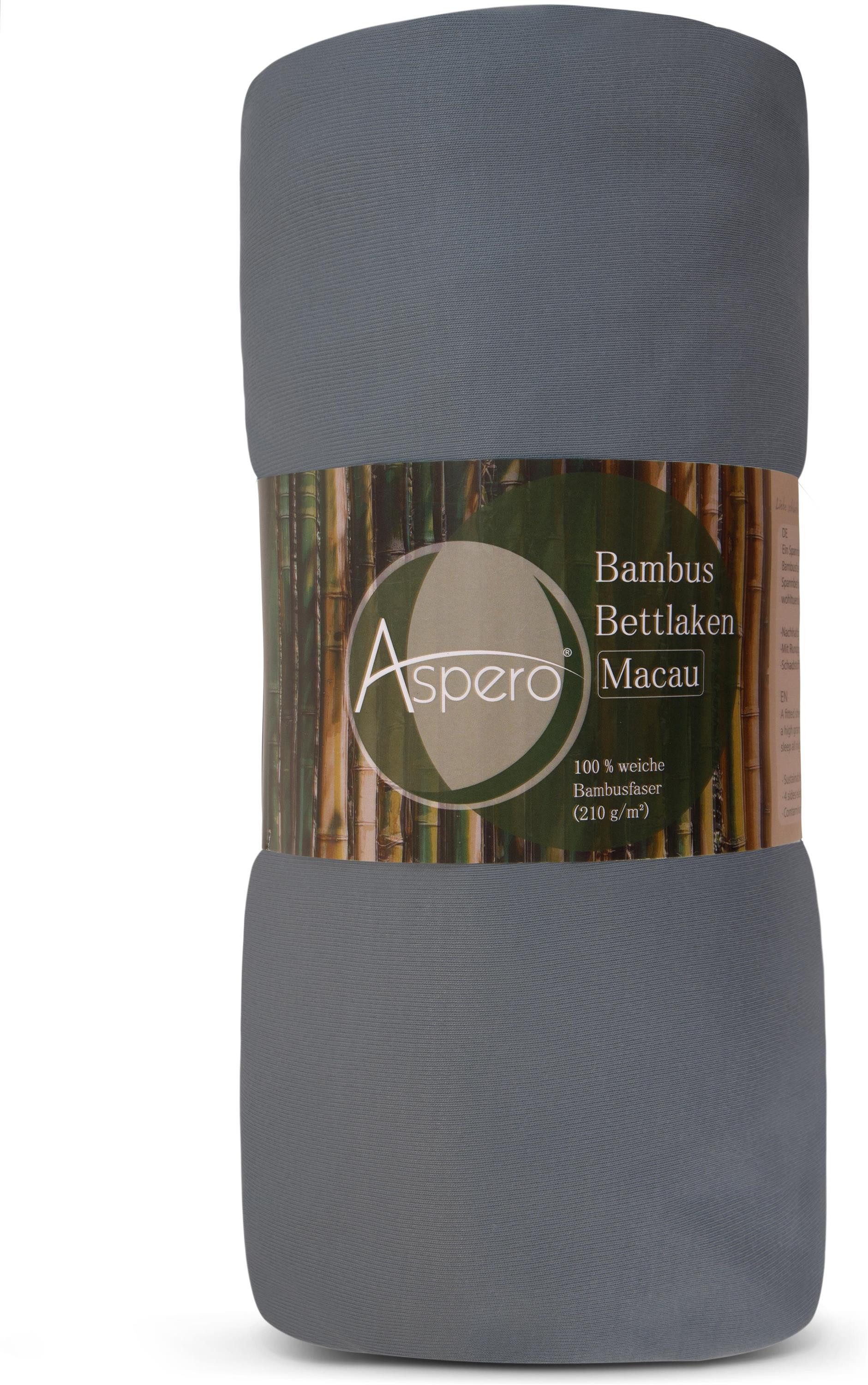 Aspero Bettlaken 2 x Bambus Spannbettlaken günstig online kaufen