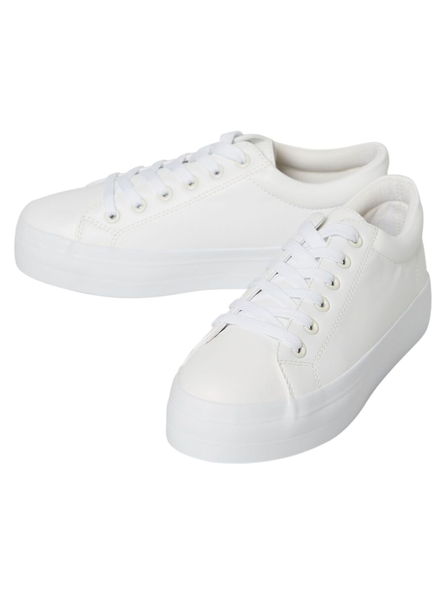 PIECES Markante Sohlen Sneakers Damen White günstig online kaufen