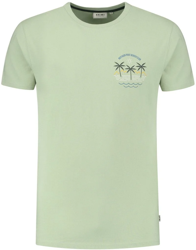 Shiwi T-Shirt Antigua Port Dust Green - Größe L günstig online kaufen