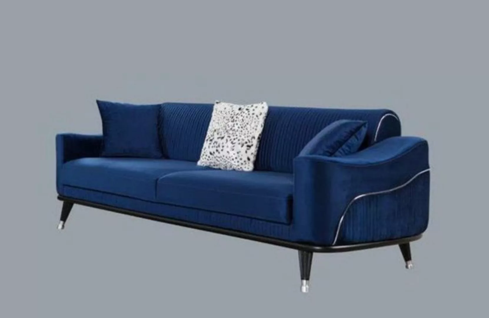 Xlmoebel Sofa Grau Sofa Ensemble 3+3+1 Sitzgruppe Stil Couch Polsterungen, günstig online kaufen