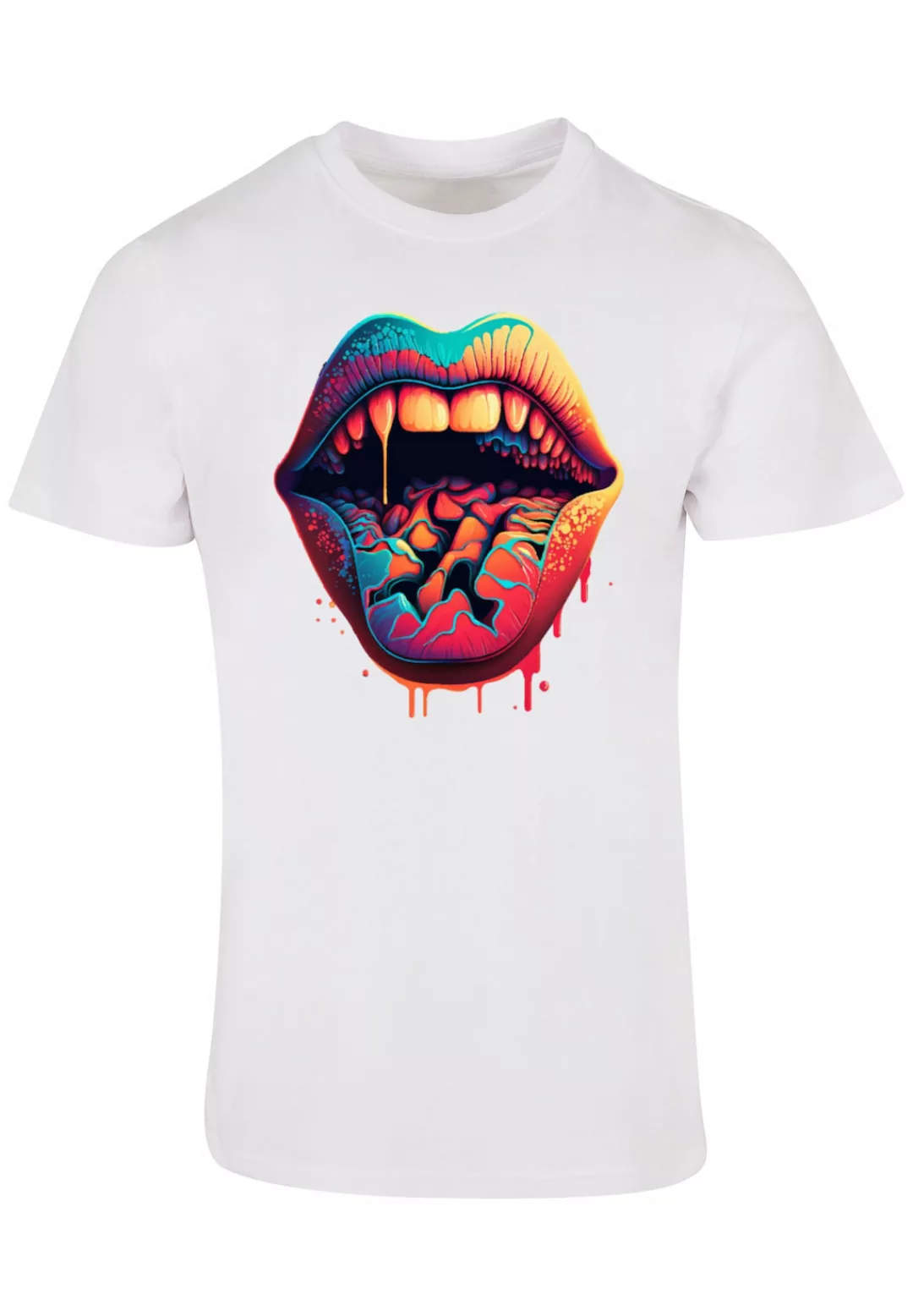 F4NT4STIC T-Shirt "Drooling Lips TEE UNISEX", Print günstig online kaufen