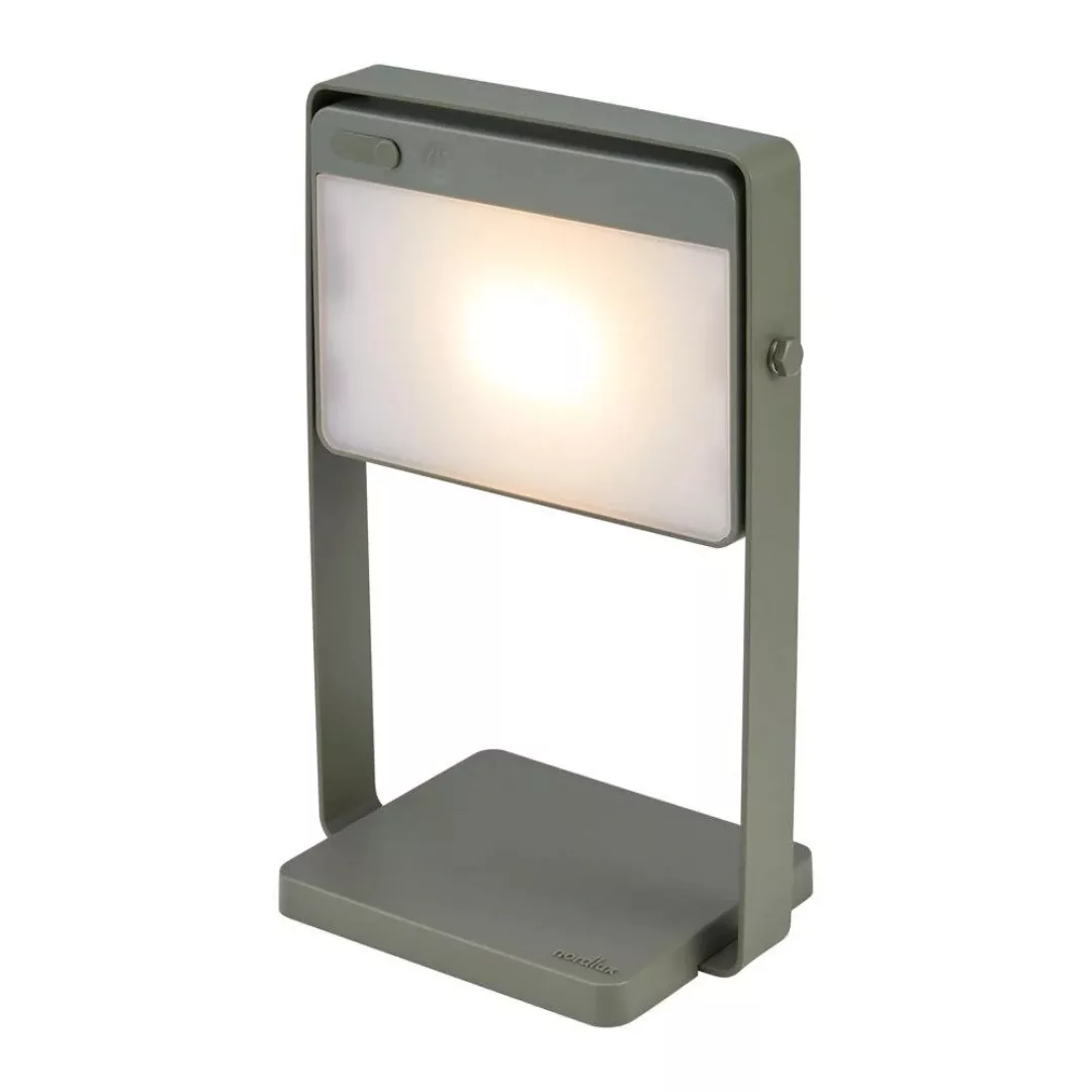 LED-Solar-Tischlampe Saulio, olivgrün, IP44, Alu, USB, Akku günstig online kaufen