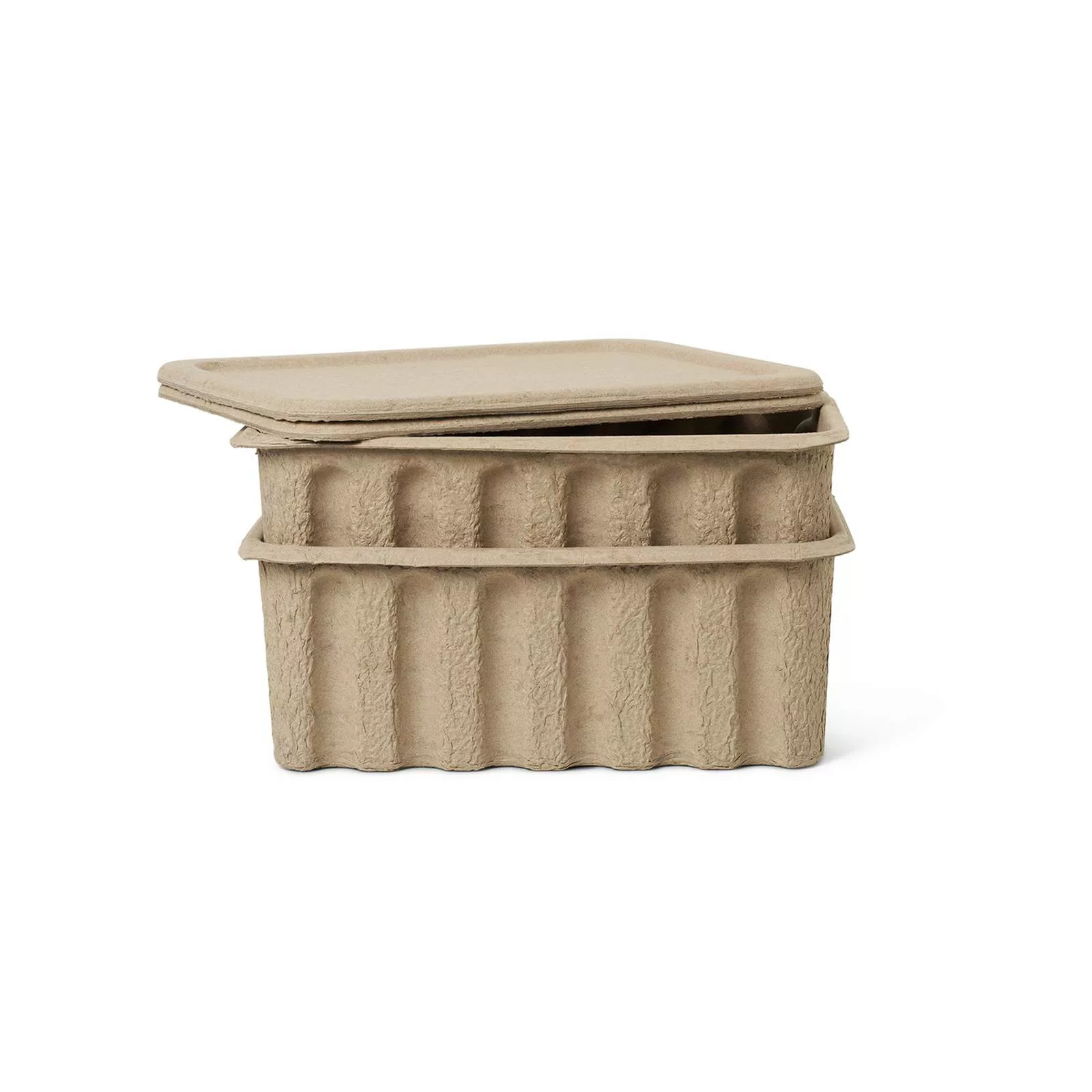 ferm LIVING Aufbewahrungsbox Paper Pulp, 40 x 30 cm, 2er-Set günstig online kaufen