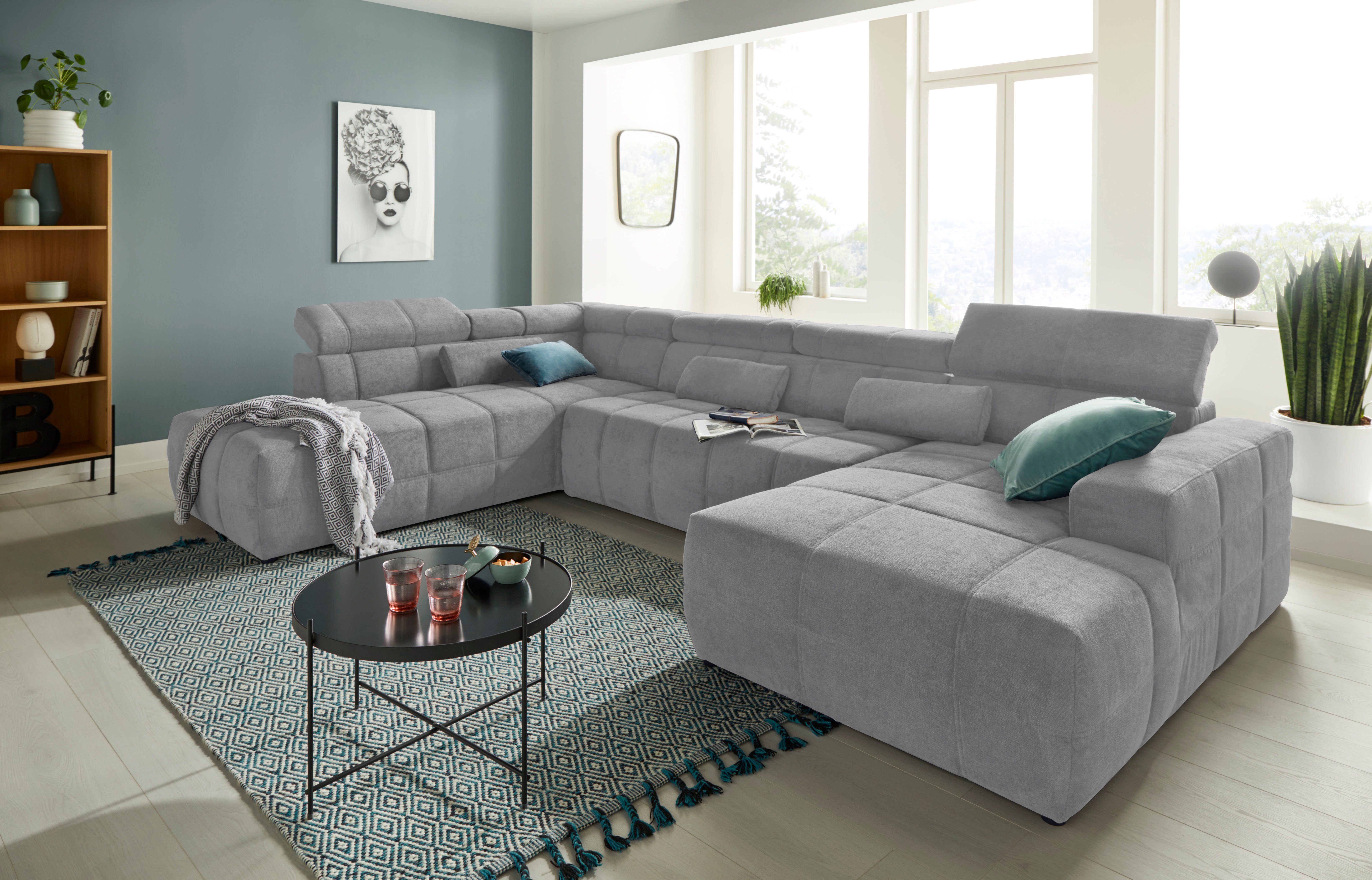 DOMO collection Wohnlandschaft Brandon viele Bezugsarten, incl. Nierenkisse günstig online kaufen
