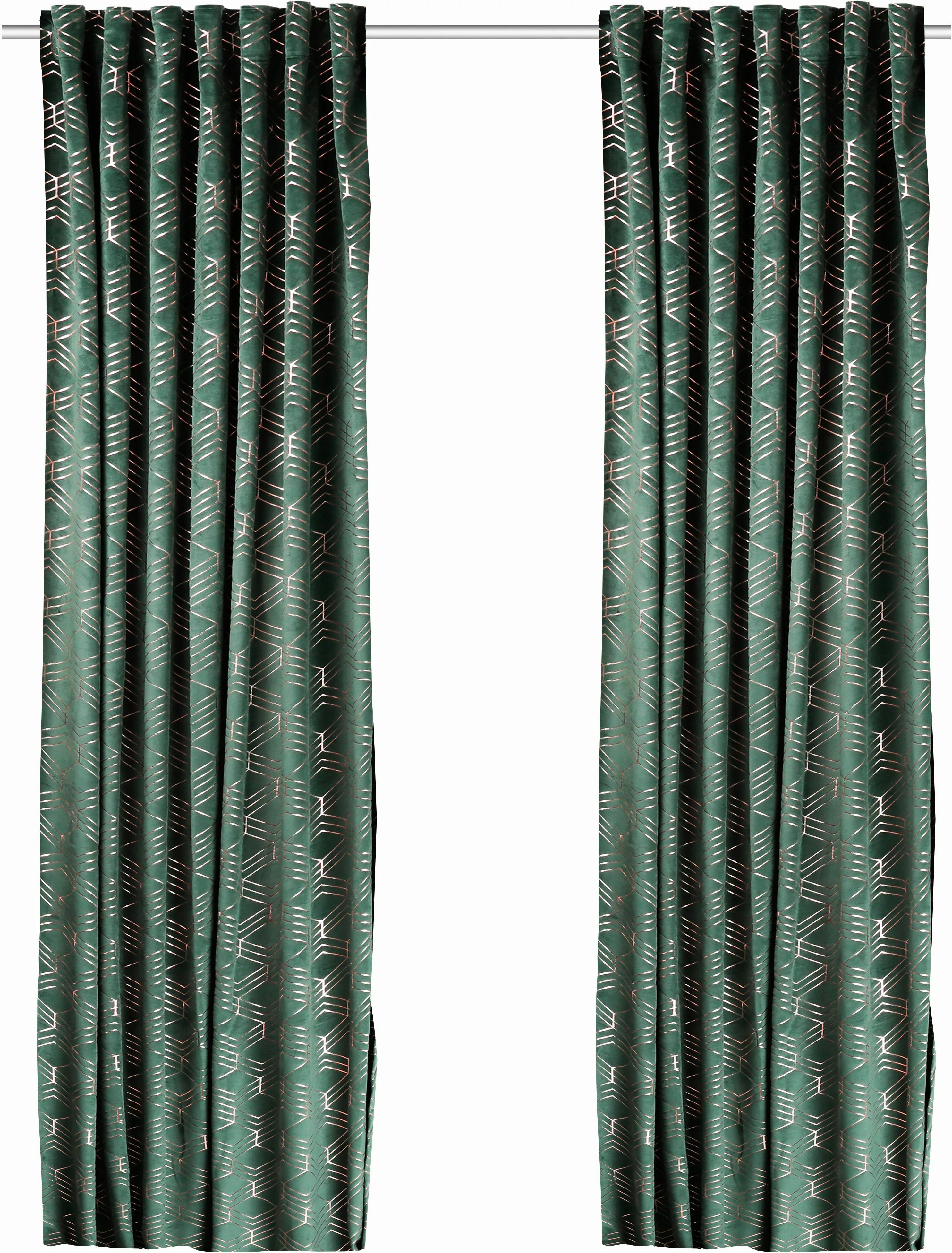 my home Vorhang Velvet Foil, Multifunktionsband günstig online kaufen
