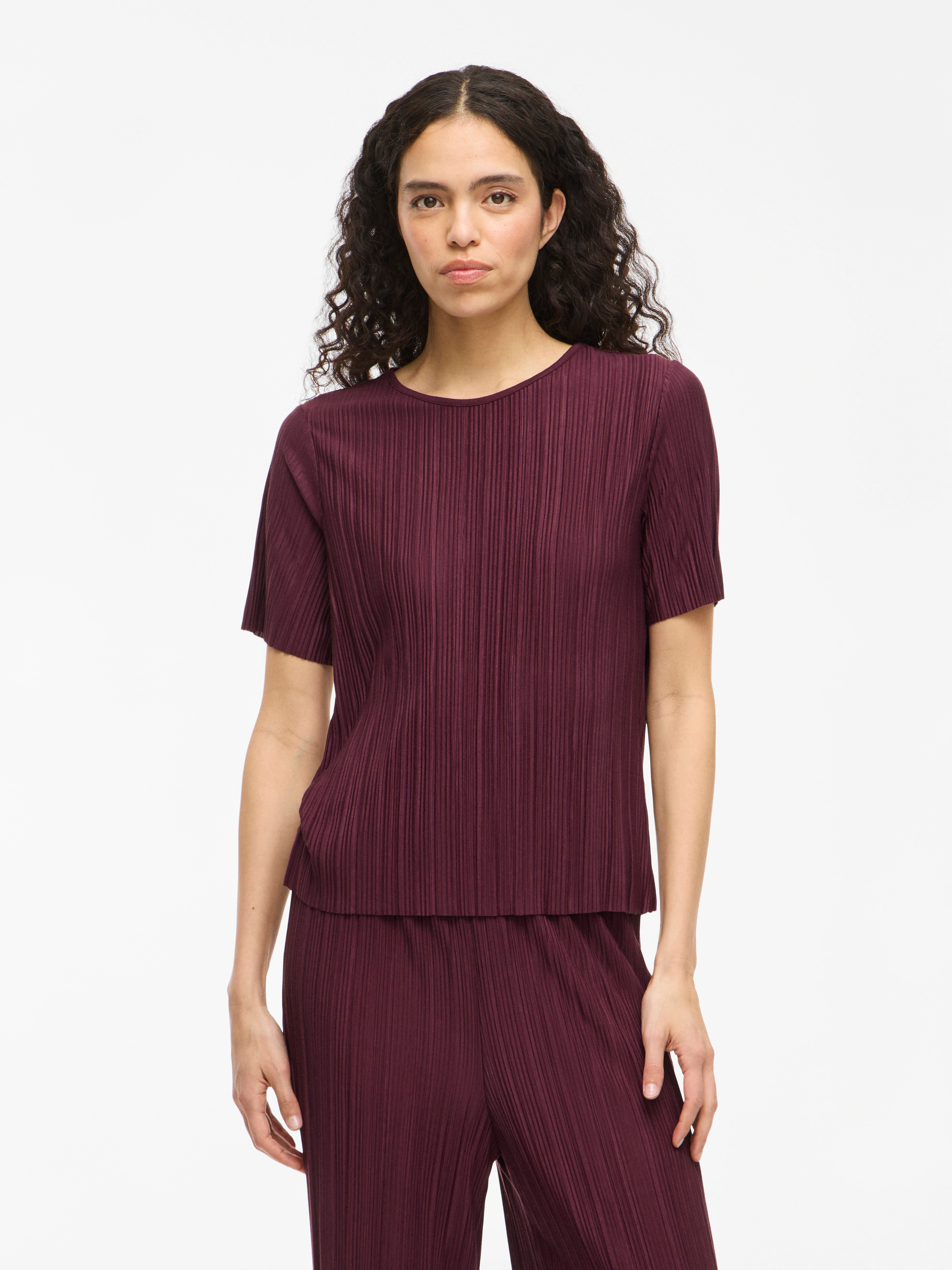 Vila Kurzarmshirt "VIPLISA O-NECK S/S TOP - NOOS" günstig online kaufen