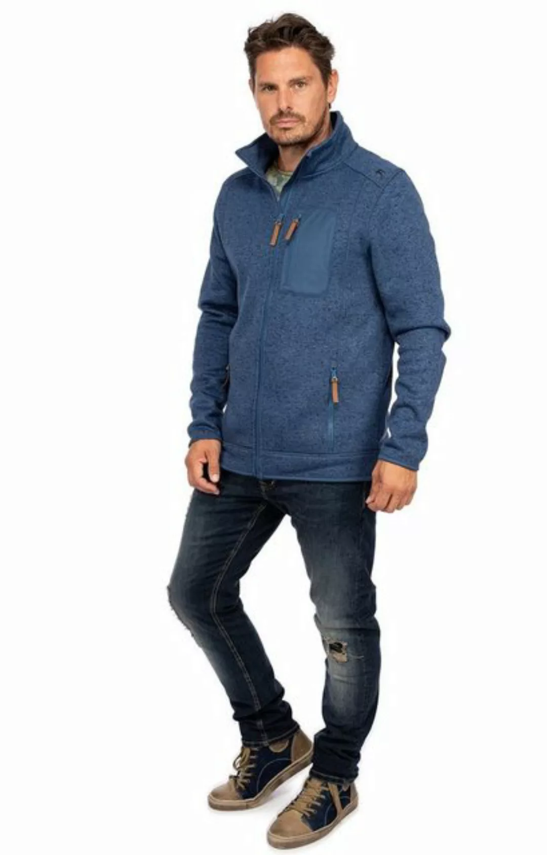 OS-Trachten Outdoorjacke Freizeitjacke WALDBERG jeansblau günstig online kaufen