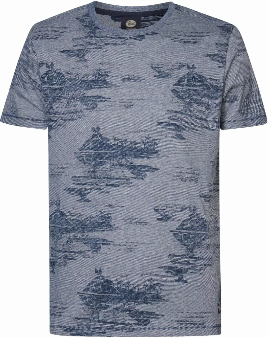 Petrol T-Shirt Bask Blau - Größe L günstig online kaufen