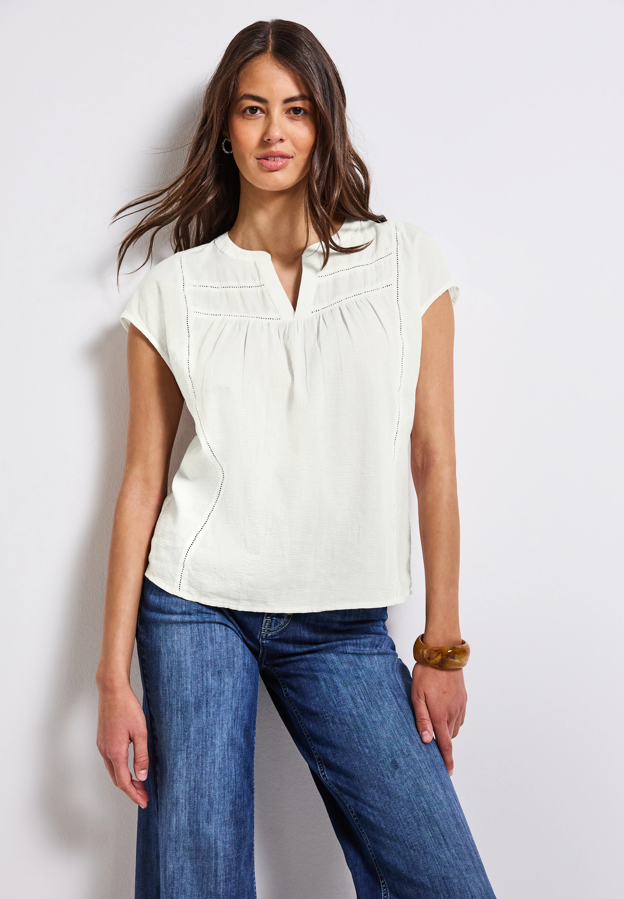 STREET ONE Shirtbluse, mit Tape-Details günstig online kaufen