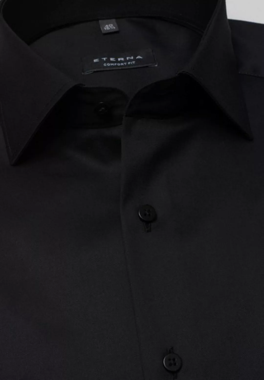 Eterna Blusenshirt Hemd 8817 E19K, schwarz günstig online kaufen