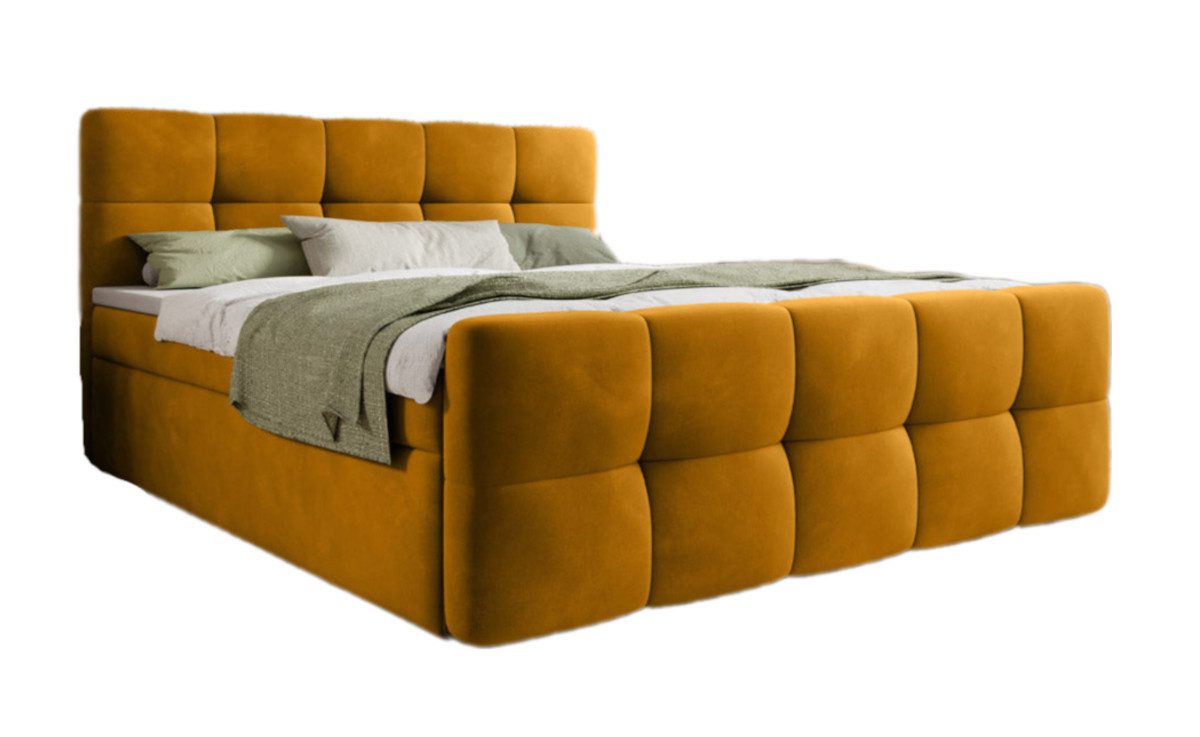 Luxusbetten24 Boxspringbett Cozy Samt, inklusive PU-Schaum günstig online kaufen