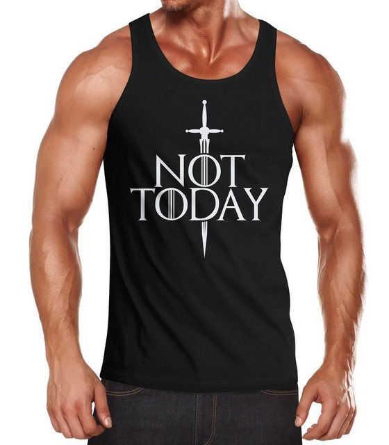 MoonWorks Tanktop Herren Tanktop Not Today lustige Sprüche Serie Zitat Achs günstig online kaufen