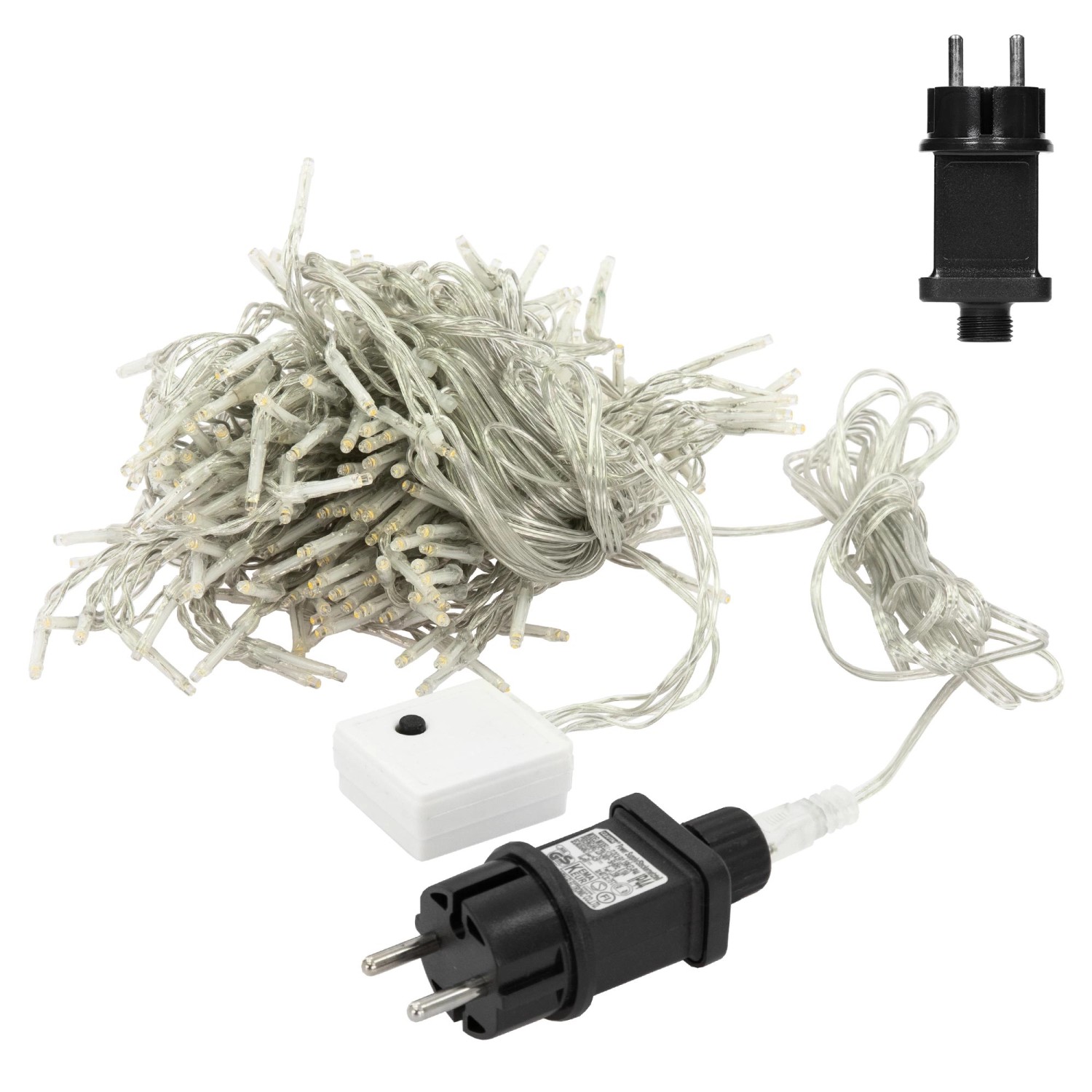 ECD Germany LED Lichtervorhang 2x1,5m 240 Warmweiße LEDs 12 Funktionen IP44 günstig online kaufen
