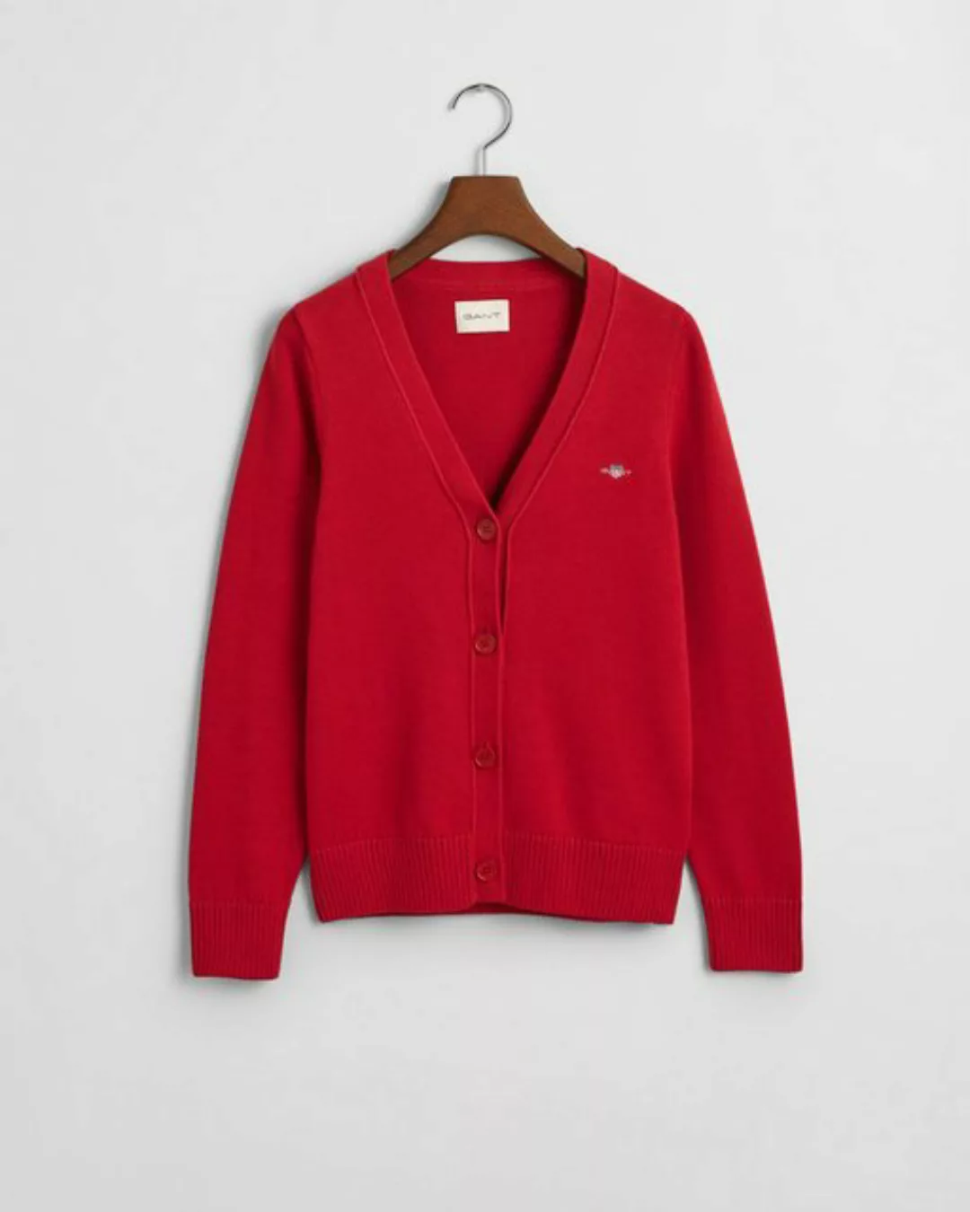 Gant Strickjacke CLASSIC COTTON CARDIGAN, RUBY RED günstig online kaufen