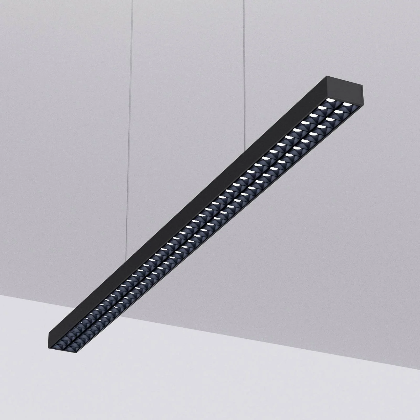 LED-Pendellampe Jolinda fürs Büro, schwarz günstig online kaufen