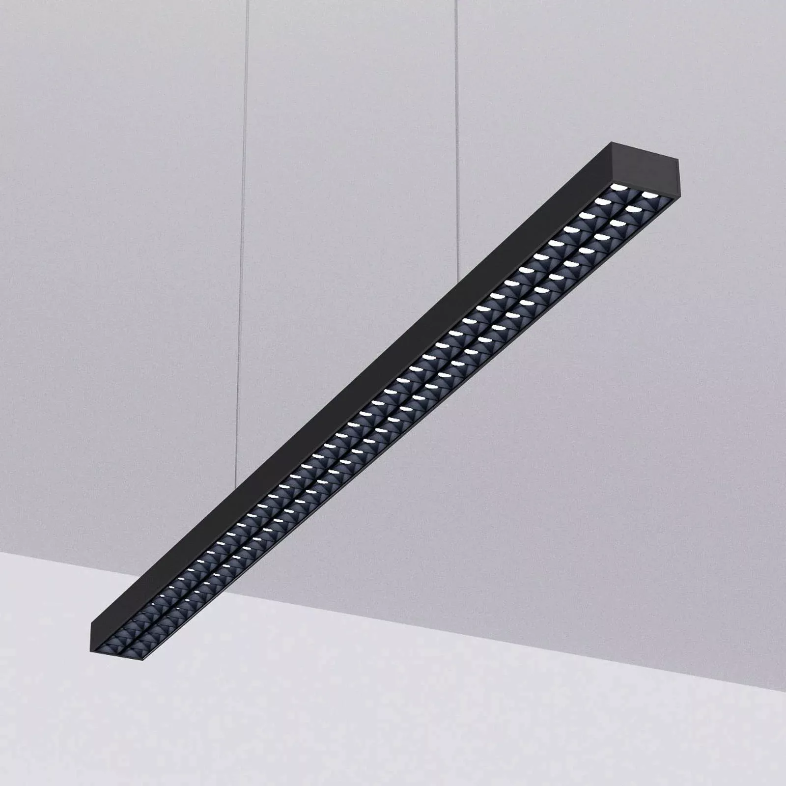 LED-Pendellampe Jolinda fürs Büro, schwarz günstig online kaufen