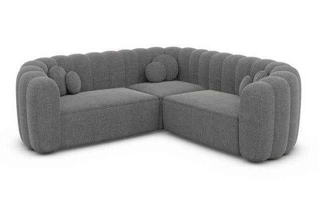 Sofa Dreams Ecksofa Ecksofa Almeria L Form Stoff, Ecksofa, Strukturstoff, S günstig online kaufen