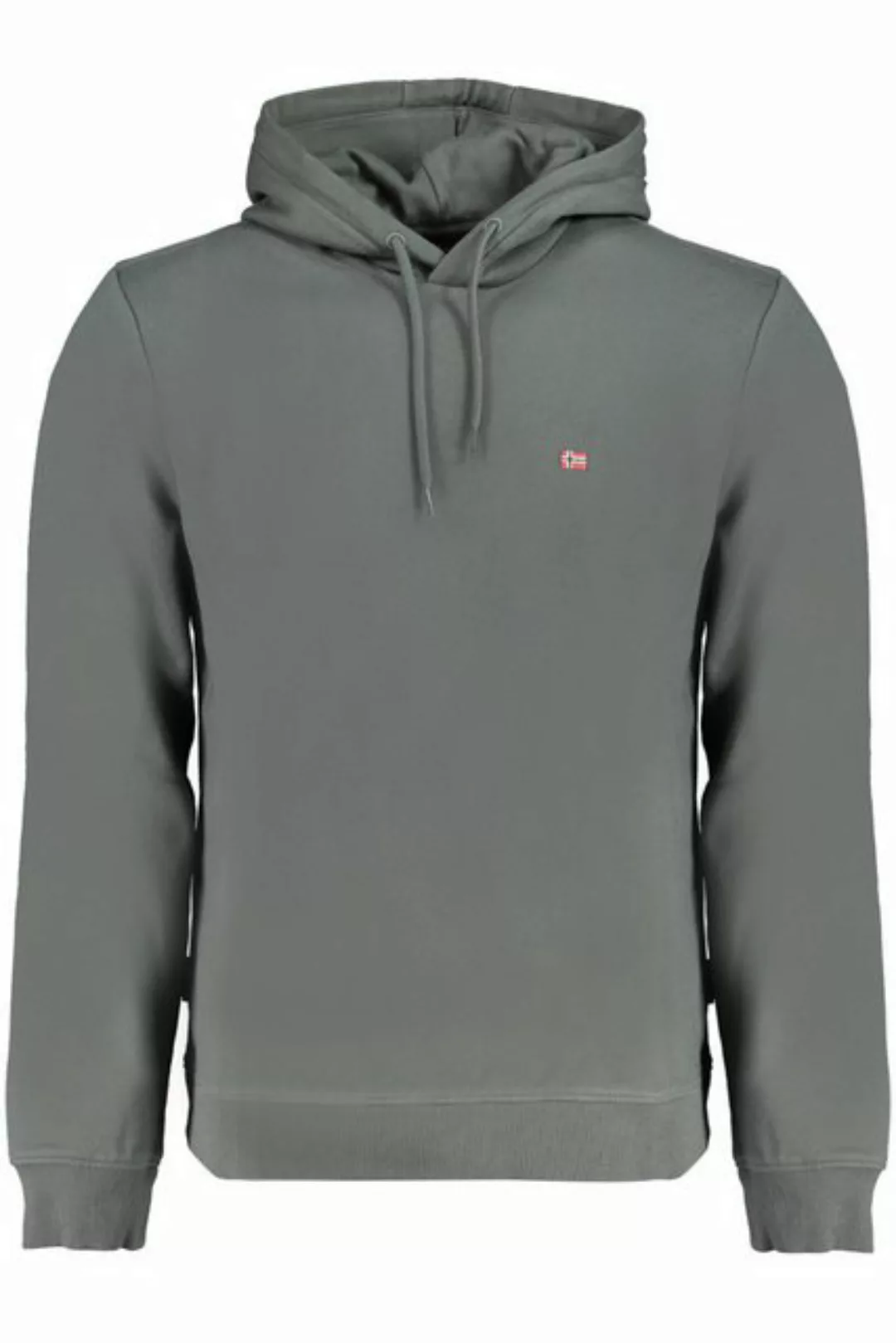 Napapijri Sweatshirt Grünes Herren-Sweatshirt: Hoodie mit Fleece & günstig online kaufen