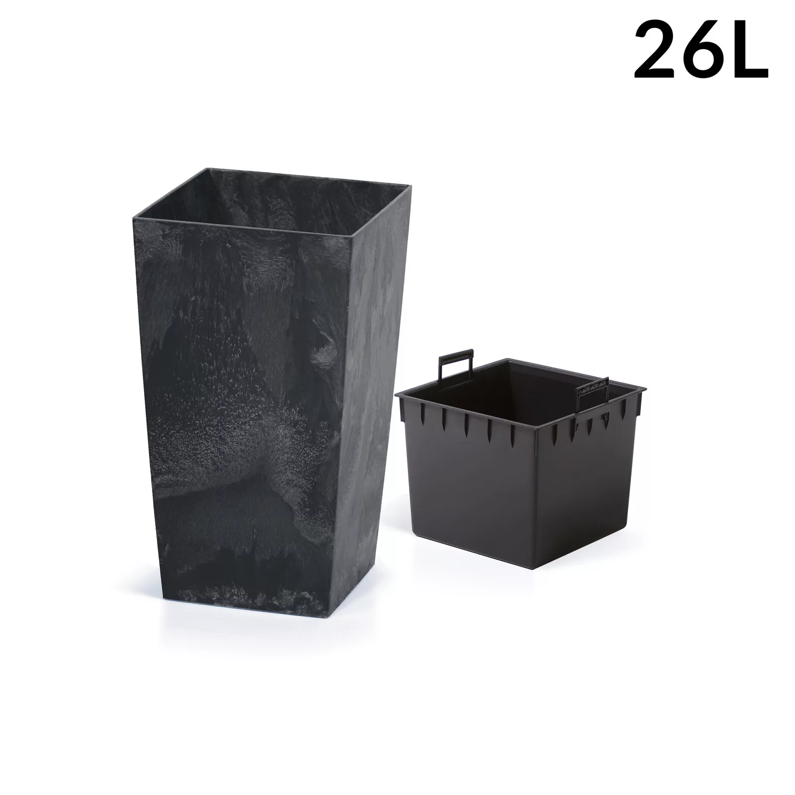 Blumentopf Betonoptik Anthrazit 26L günstig online kaufen