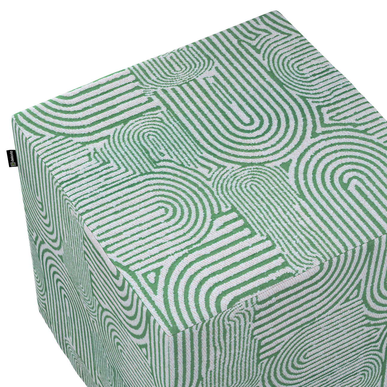 Sitzwürfel, mintgrün-ecru, 40 x 40 x 40 cm, Cosy Home (144-81) günstig online kaufen