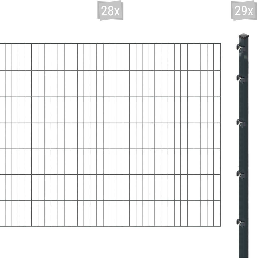 Arvotec Einstabmattenzaun "ESSENTIAL 140 zum Aufschrauben", Zaunhöhe 140 cm günstig online kaufen