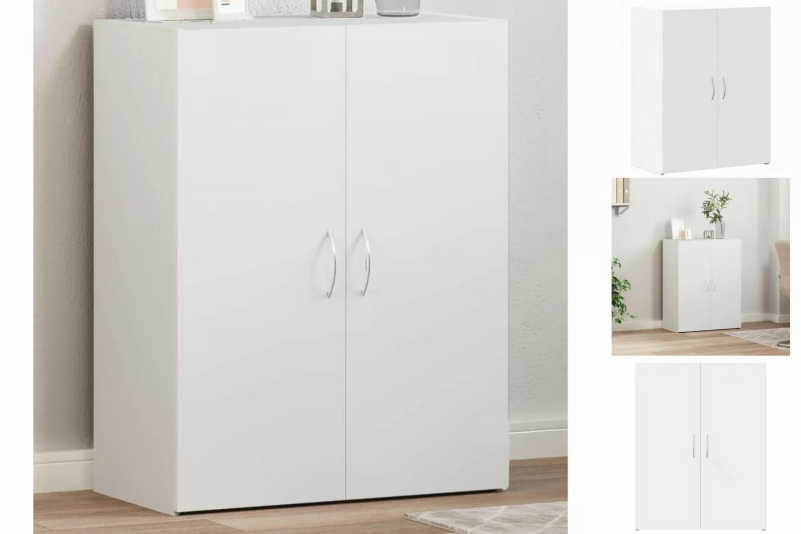 vidaXL Mehrzweckschrank Schrank Mehrzweckschrank Aktenschrank Weiß 60x32x77 günstig online kaufen