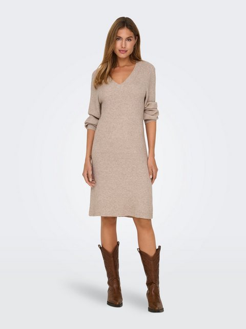 ONLY Strickkleid ONLKATIA LS V-NECK DRESS NCA KNT günstig online kaufen