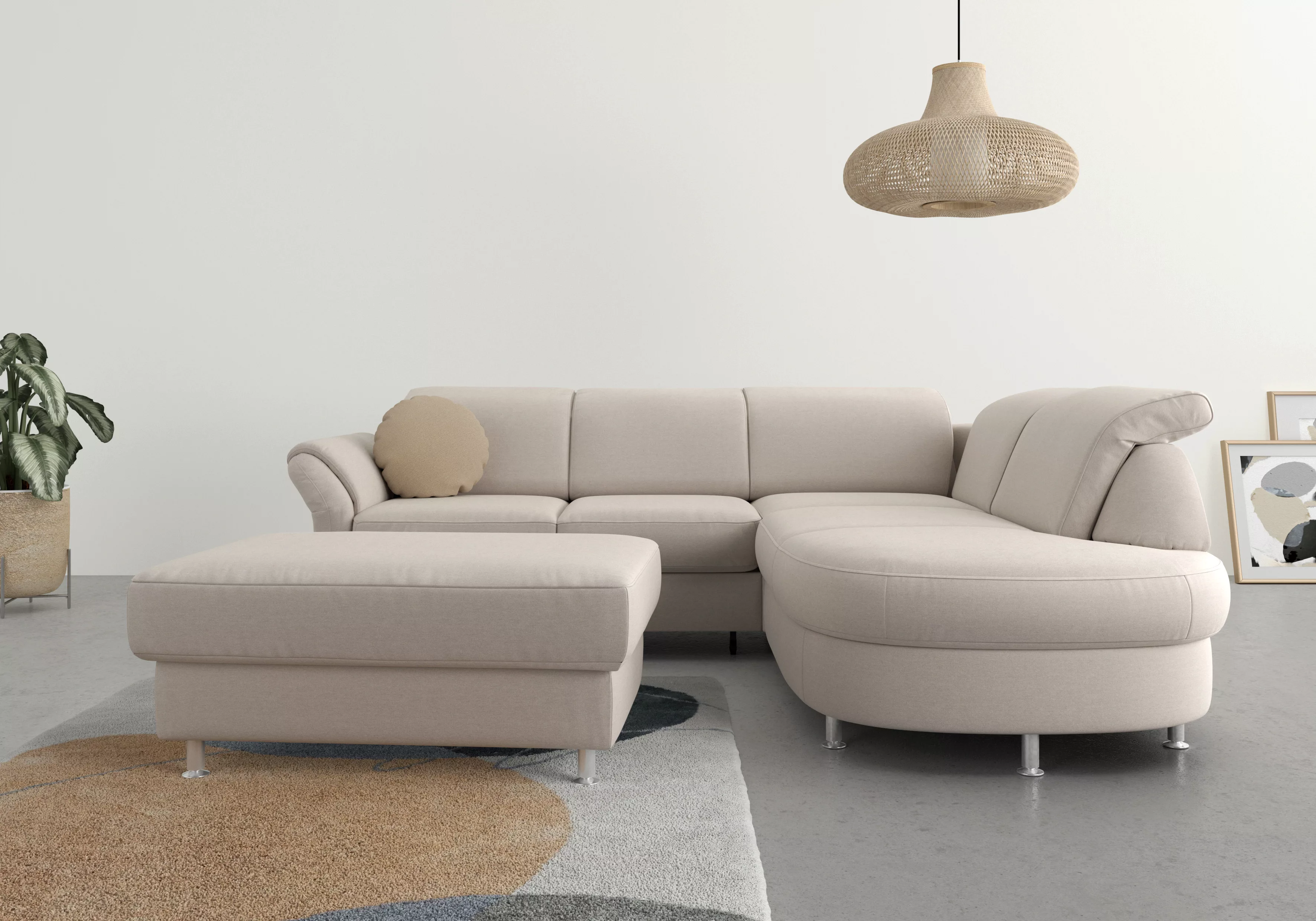 sit&more Ecksofa Apulia L-Form, wahlweise Bettfunktion, Bettkasten und Kopf günstig online kaufen