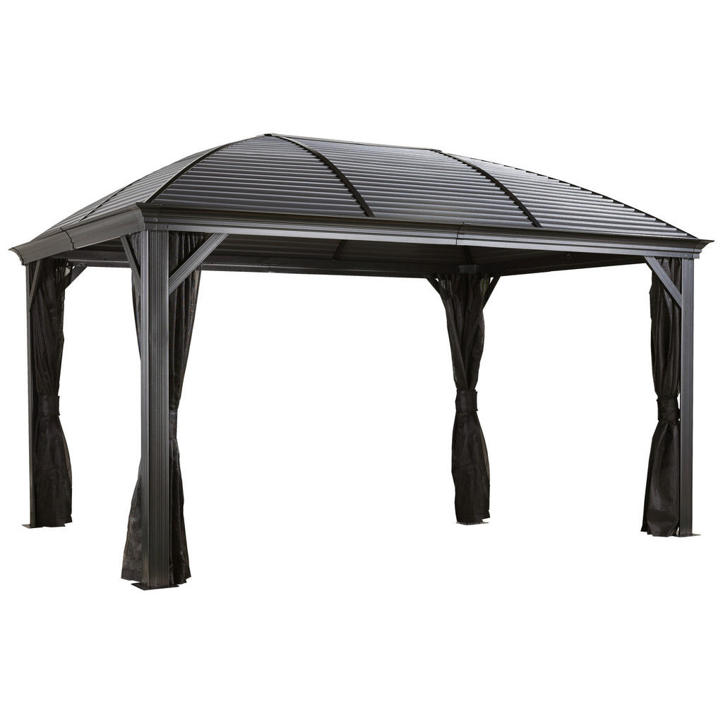 Sojag Pavillon Moreno anthrazit Aluminium B/H/L: ca. 423x283x298 cm günstig online kaufen