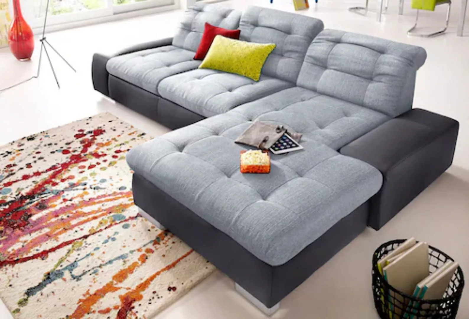 sit&more Ecksofa "Palomino L-Form", wahlweise XL oder XXL und mit Bettfunkt günstig online kaufen