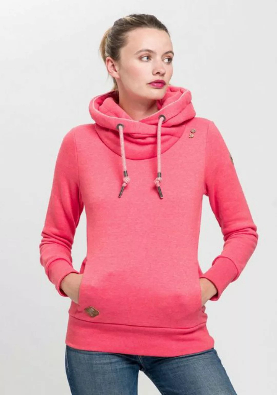 Ragwear Kapuzensweatshirt GRIPYBUTTON Sweater mit rustikalen Kordel-Akzente günstig online kaufen