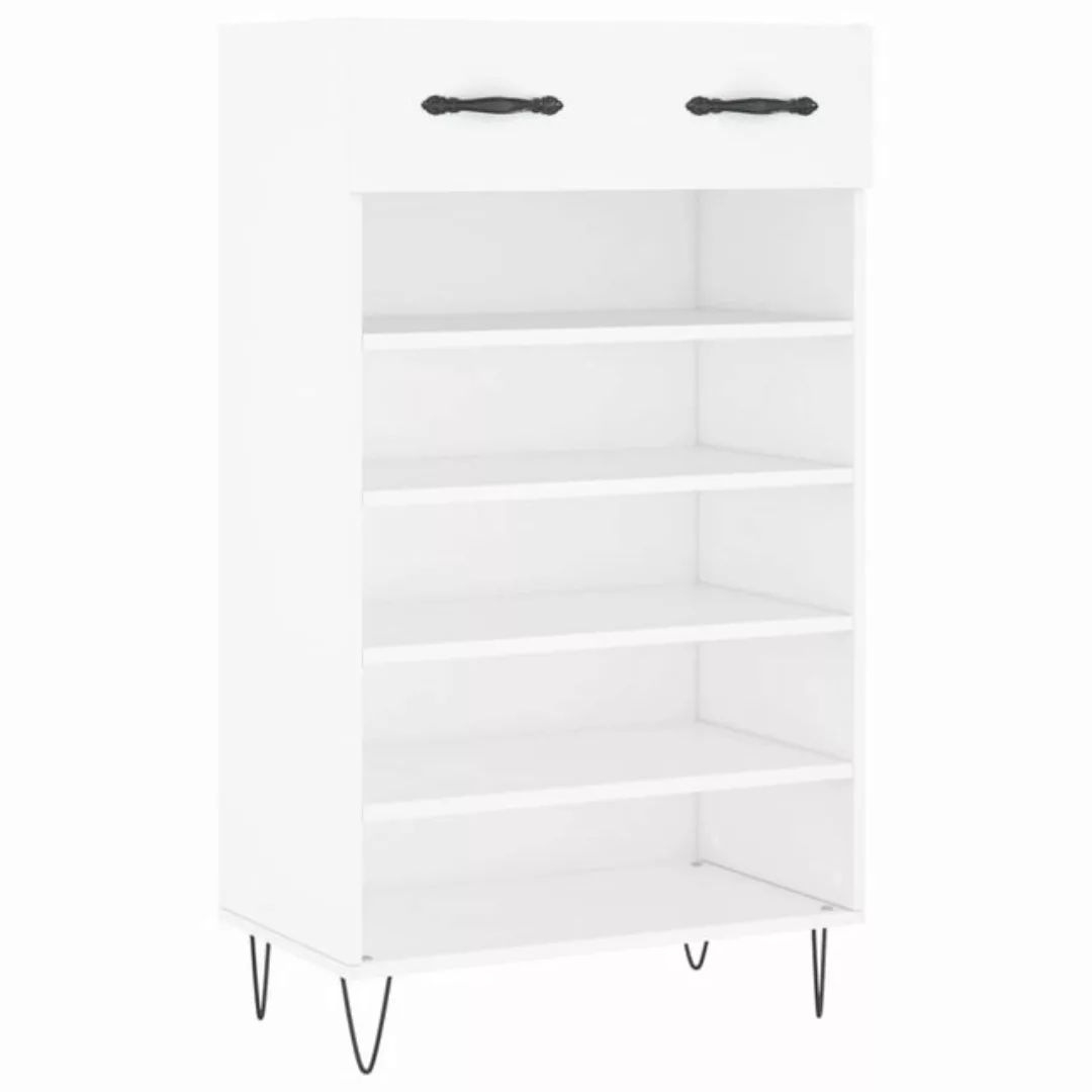 vidaXL Kleiderschrank Schuhschrank Weiß 60x35x105 cm Holzwerkstoff günstig online kaufen