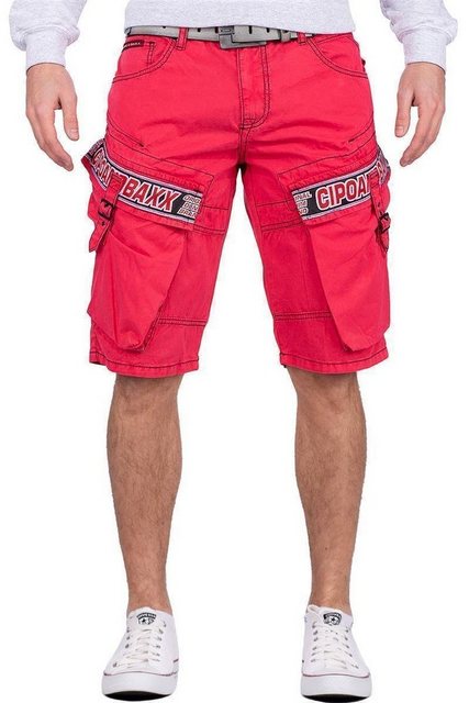 Cipo & Baxx Jeansshorts Kurze Hose BA-CK243 Rot W29 Cargo Style mit Seitent günstig online kaufen