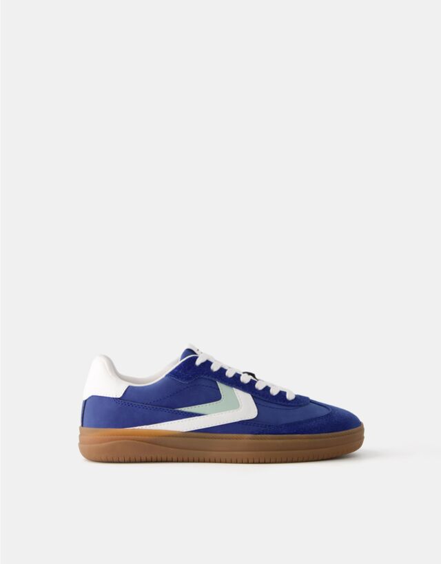 Bershka Retro-Sneaker Bskteen 36 Blau günstig online kaufen