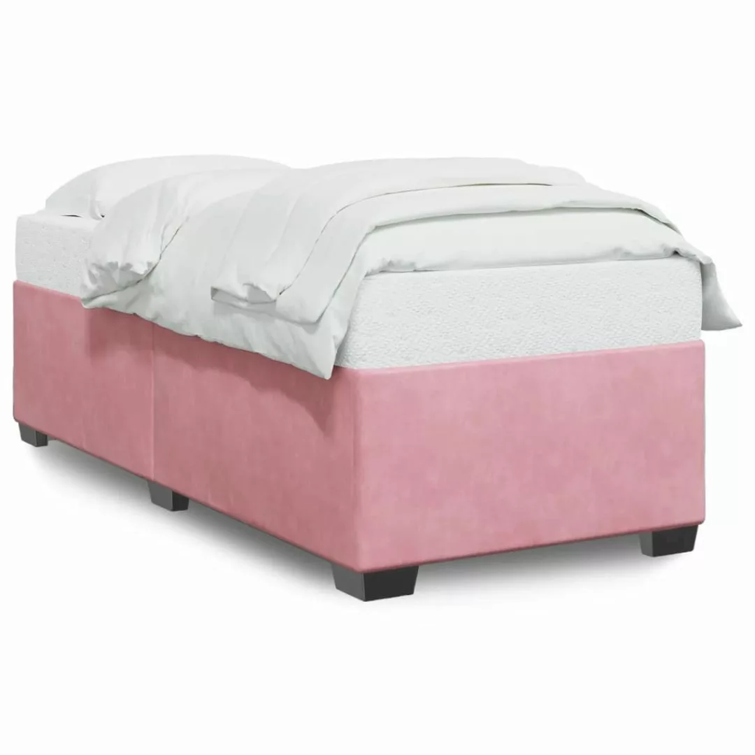 vidaXL Bett Bettgestell Rosa 100x200 cm günstig online kaufen