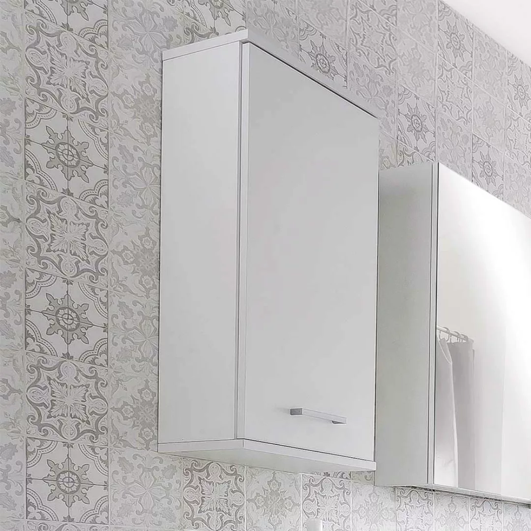 Badezimmer Hängeschrank in Weiß 1-türig günstig online kaufen