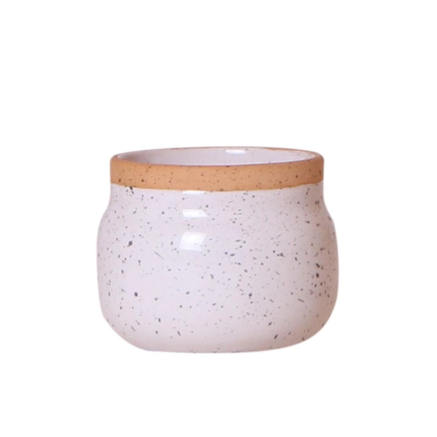 Exotenherz Übertopf Vintage Bowl Keramik im Vintage-Look Weiß Passend für 6 günstig online kaufen