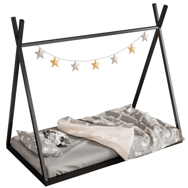 RIYO Polsterbett Eisenrahmenbett Kinderbett Geeignet für Kinderzimmer, 90cm günstig online kaufen