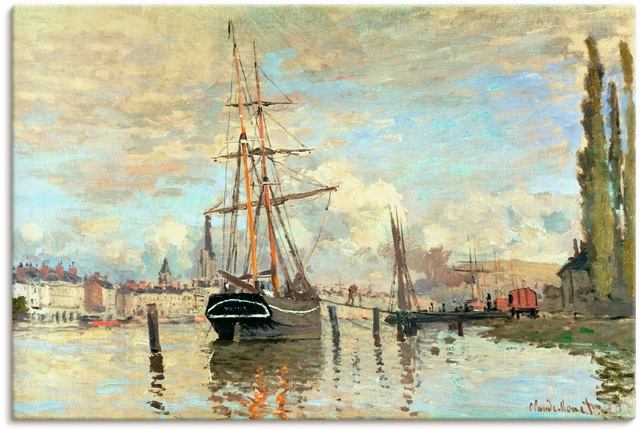 Artland Wandbild »Die Seine in Rouen. 1874.«, Boote & Schiffe, (1 St.), als günstig online kaufen