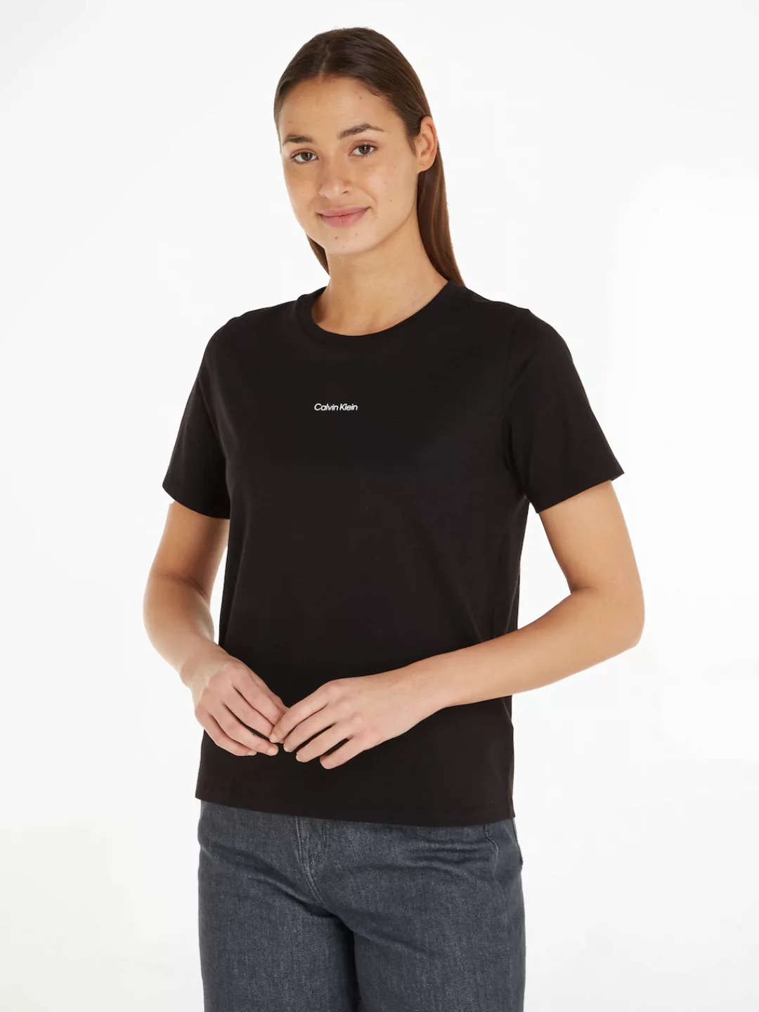 Calvin Klein T-Shirt MICRO LOGO T-SHIRT aus reiner Baumwolle günstig online kaufen