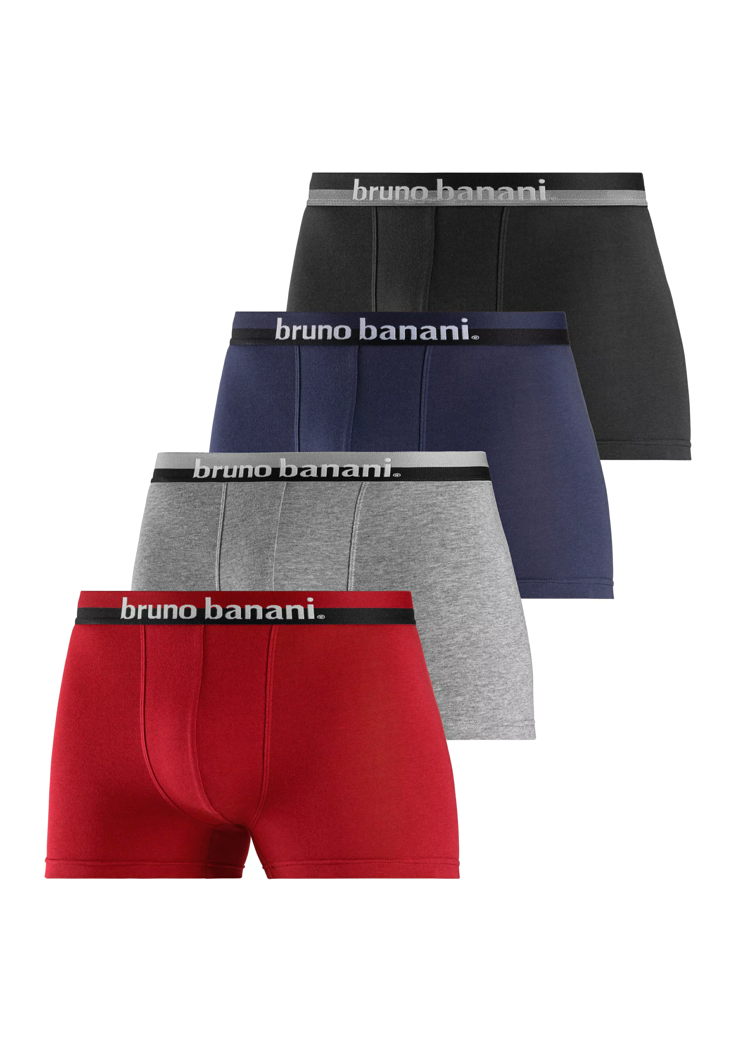 Bruno Banani Boxer "Boxershorts für Herren", (Packung, 4 St.), mit erhabene günstig online kaufen