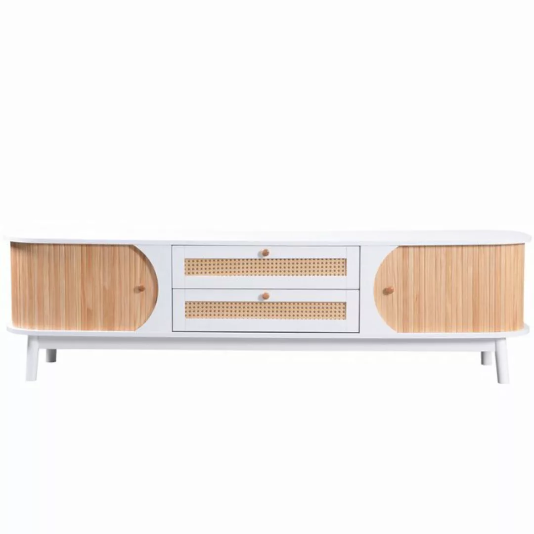 BlingBin TV-Schrank Rattan-TV-Boards Breite 170CM (1-St) Mit zwei Türen und günstig online kaufen