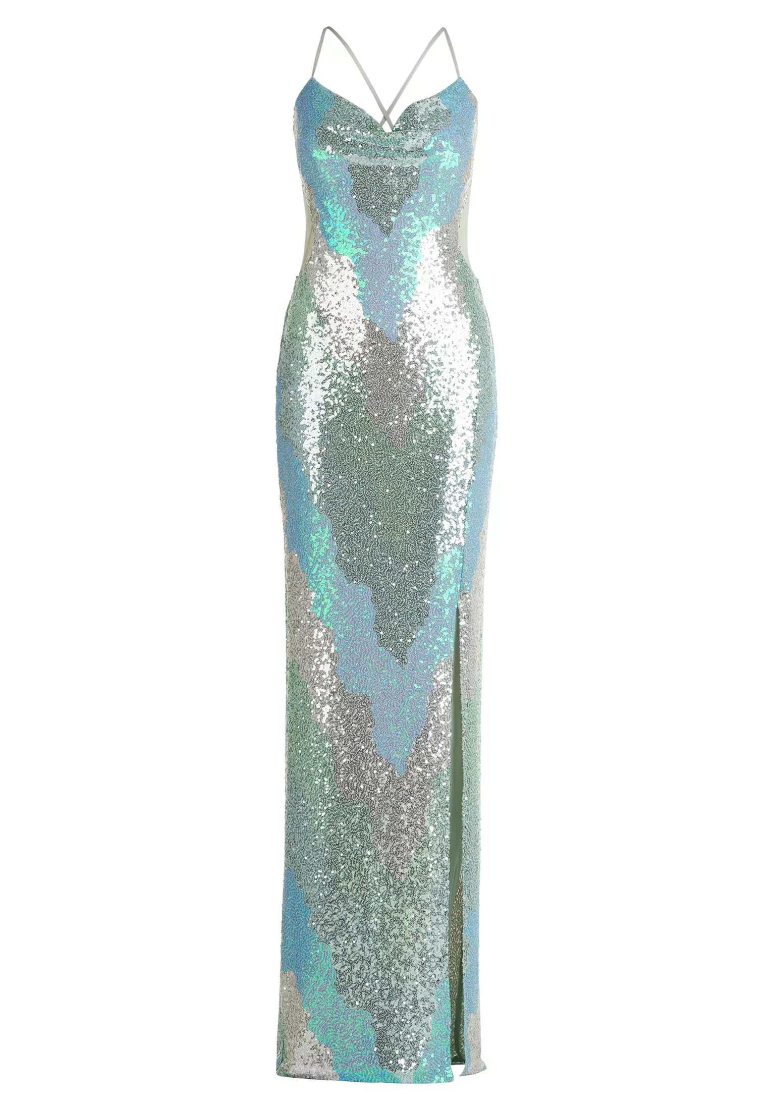 Vera Mont Abendkleid "Vera Mont Damen Abendkleid mit Pailletten", Cut-Outs günstig online kaufen