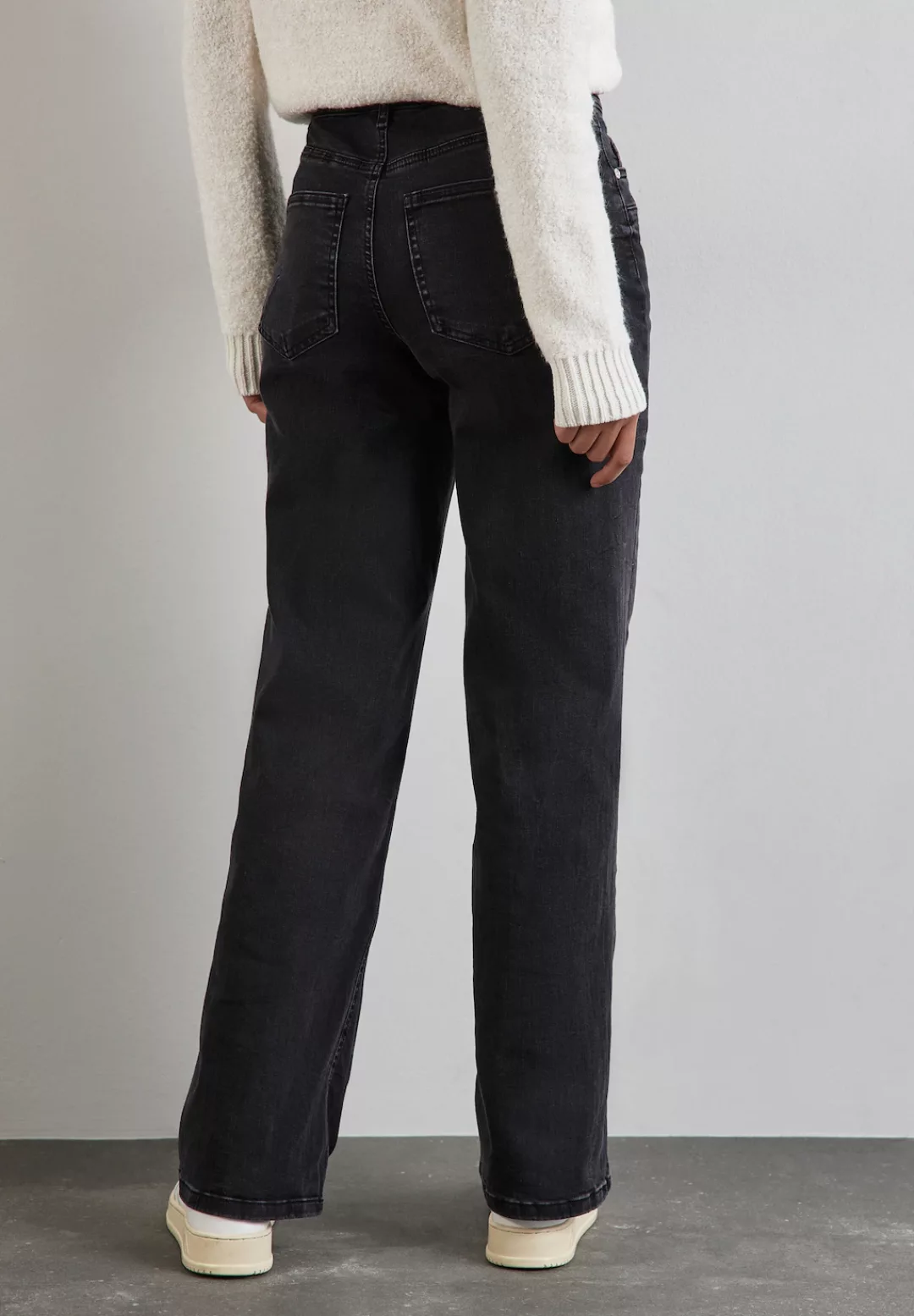 STREET ONE Loose-fit-Jeans, High Waist günstig online kaufen