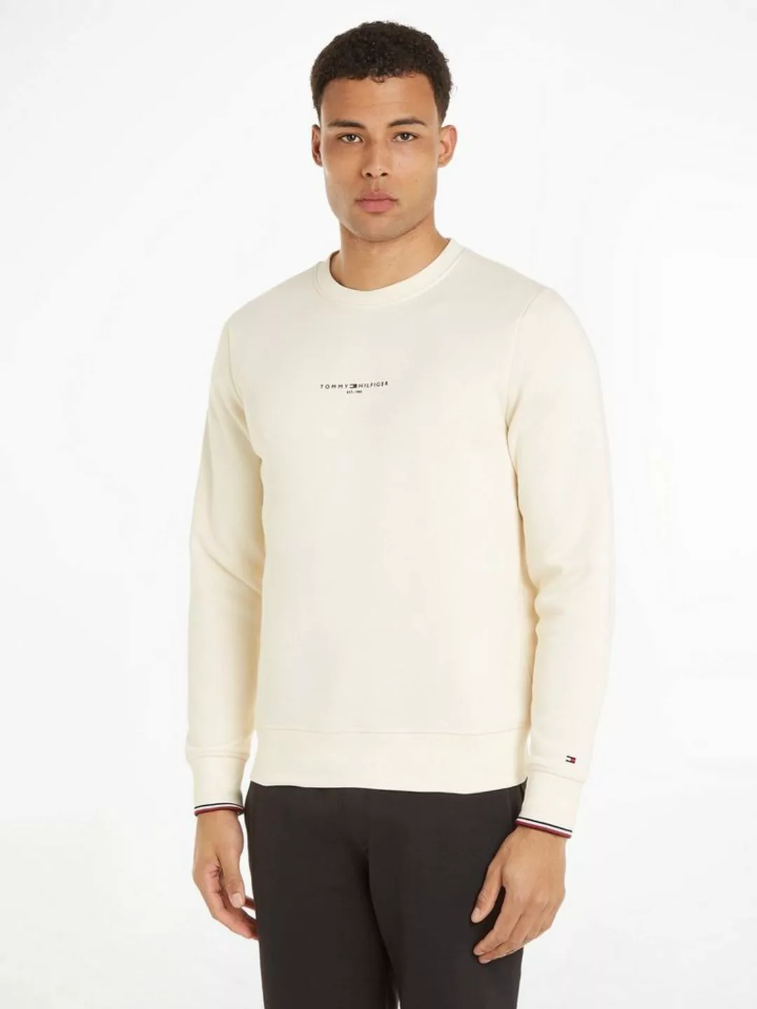 Tommy Hilfiger Sweatshirt TOMMY LOGO TIPPED CREWNECK günstig online kaufen