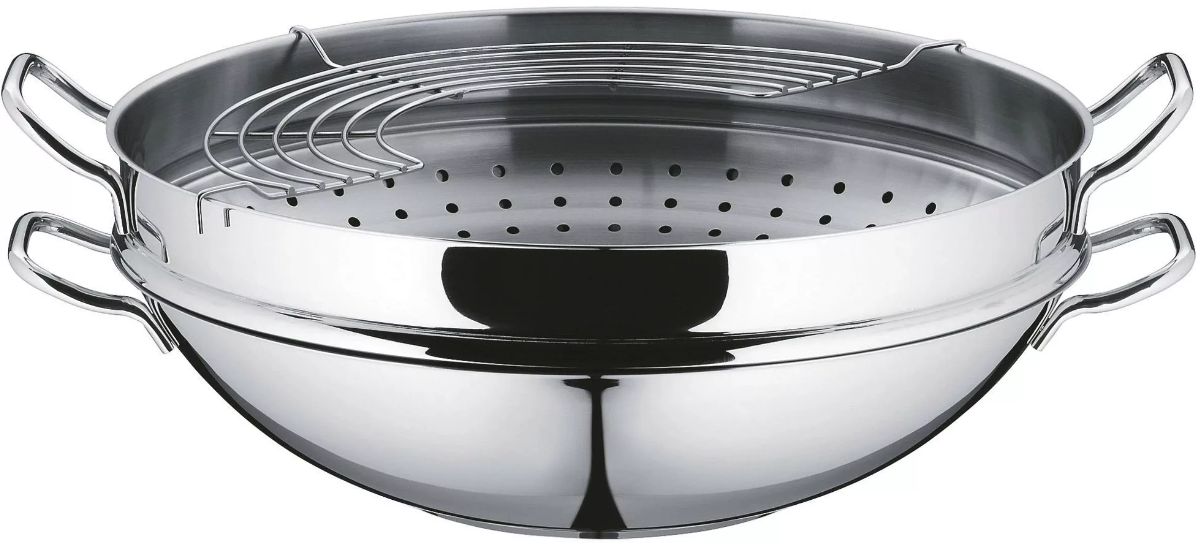 WMF Wok »Macao Wokpfanne 36 cm, Induktion«, Cromargan® Edelstahl Rostfrei 1 günstig online kaufen