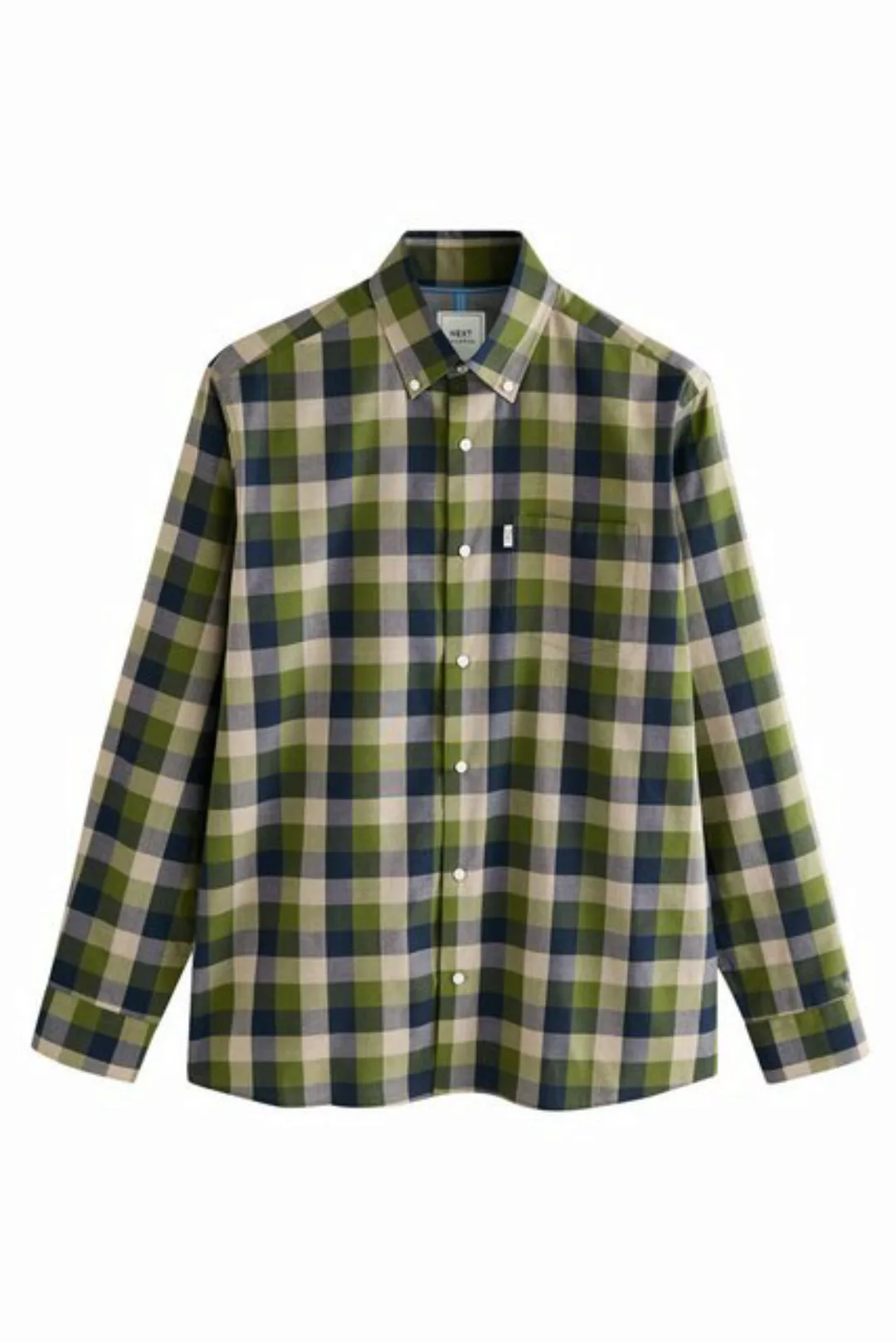 Next Langarmhemd Pflegeleichtes Button-Down-Oxford-Hemd (1-tlg) günstig online kaufen