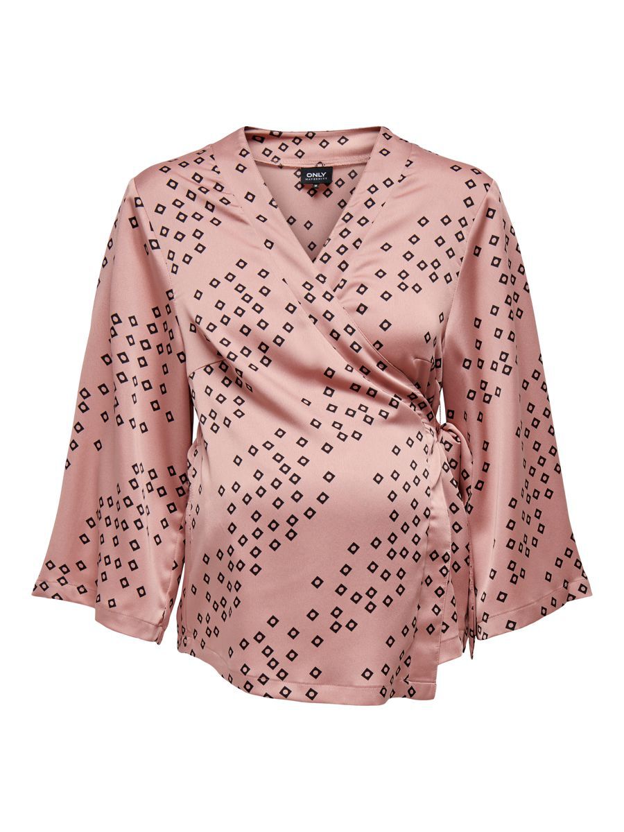 ONLY Mama 3/4-arm Kimono- Oberteil Damen Pink günstig online kaufen