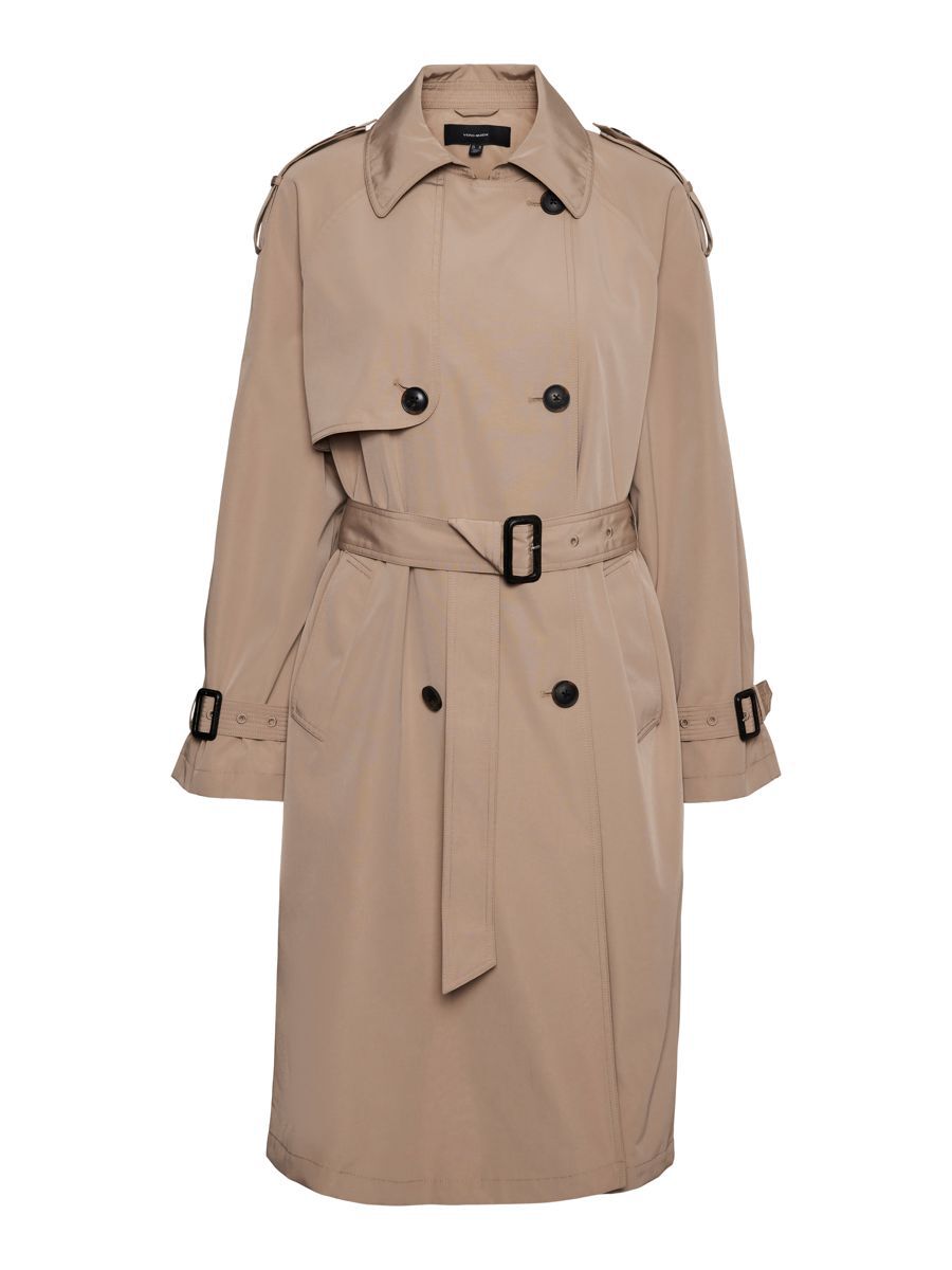 VERO MODA Langer Trenchcoat Damen Braun günstig online kaufen